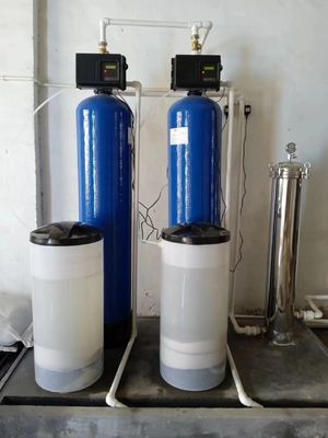 Reliability Two Tank Water Softener System Equipment / 2 Stage Water Softener For Industrial Boilers