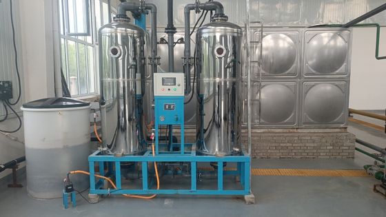 Fiberglass / Stainless Steel Boiler Water Softener System For Continuous Production Of Soft Water