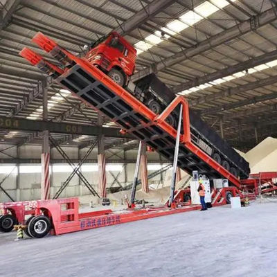 Fully Enclosed 1T-100T Truck Unloader Flipper For Chemical Industry Side Flip And Backward Flip