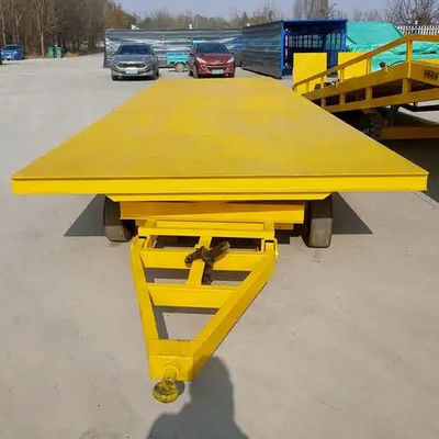 Manufacturing Industry Electric Transfer Cart Rotates Forward Backward Left Right Forward