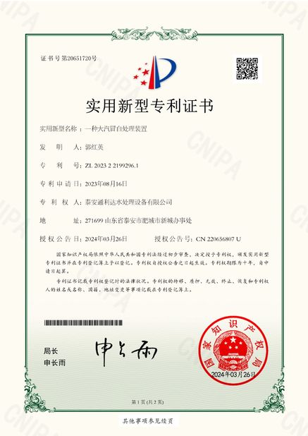 China Shandong Tonglida Heavy Industry Machinery Co., Ltd. certification